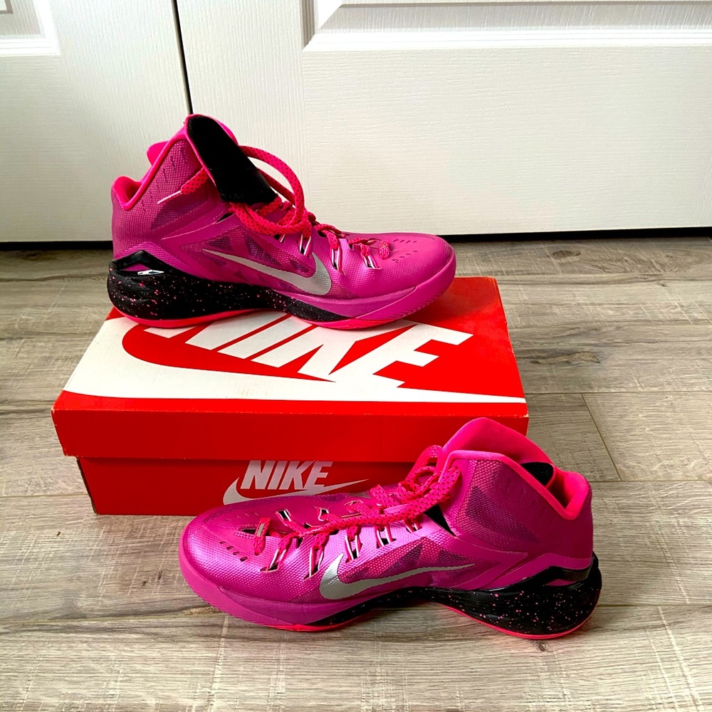 Nike Women's Basketball Shoes - Pink and Black